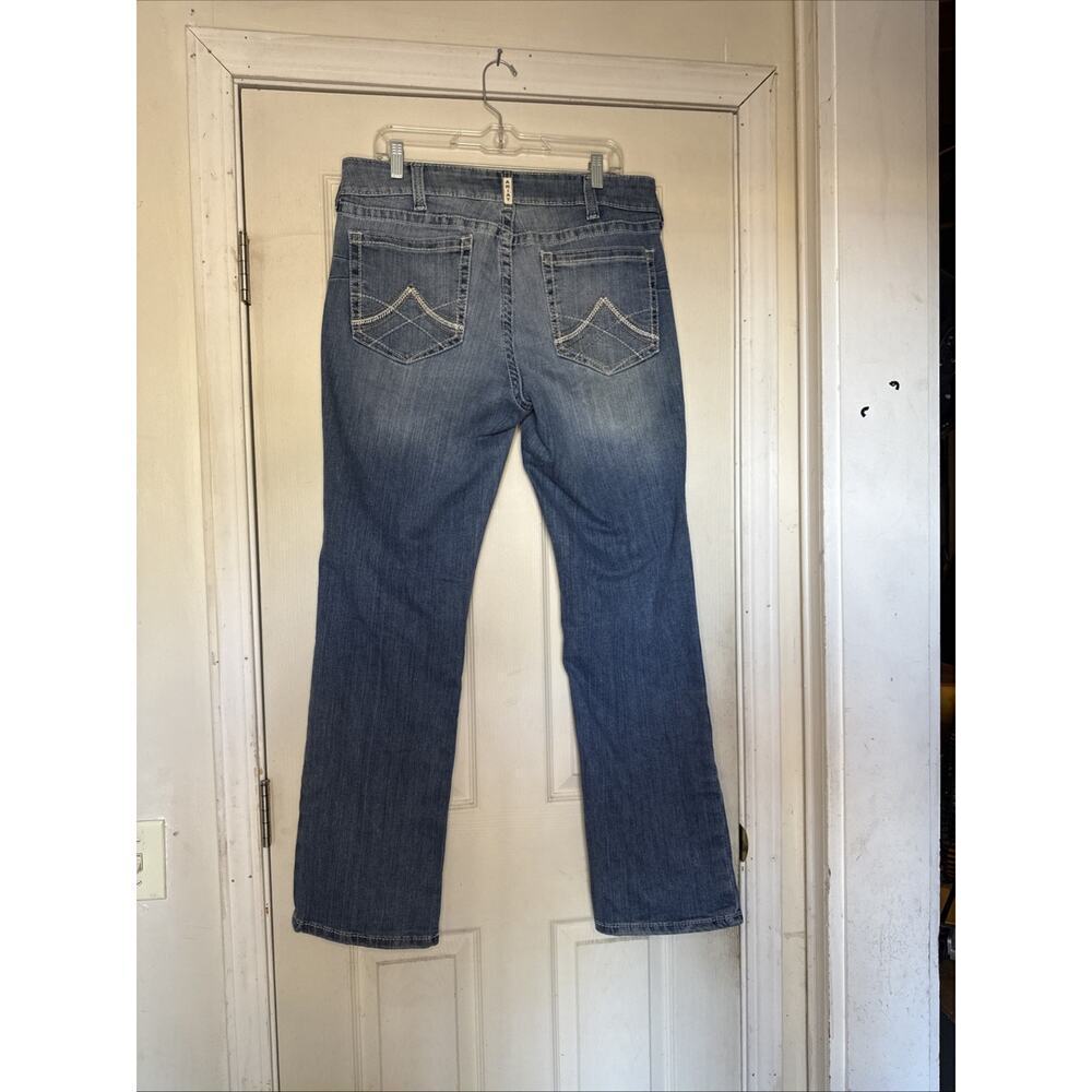 Ariat Real Denim Bootcut Women's Jeans Mid Rise Blue Wash Size 33R Western Style